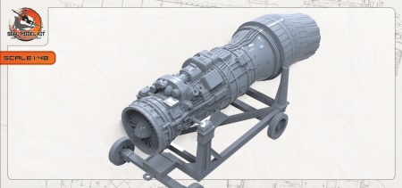 smk48074 Двигатель на тележке АЛ-31ФП (Не для свободной продажи) Arma Models