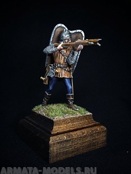 205ТБ ВИМ, пеший генуэзец с арбалетом, 54 мм 205ТБ ВИМ, пеший генуэзец с арбалетом, 54 мм
