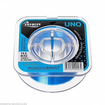 Леска UNO 0,35mm/100m Blue Nylon (PR-U-B-035-100) Premier Fishing( цена указана за упаковку, в количестве 5шт.)