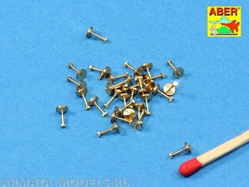ABR-16-104  Дополнения для  Turned imitation of Hexagonal bolts 1,19 mm x 30 pcs. универсальный набор 1/16 ABR-16-104  Дополнения для  Turned imitation of Hexagonal bolts 1,19 mm x 30 pcs. универсальный набор 1/16