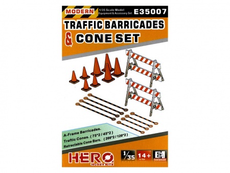 E35007-FRE Raffic Barricades & Cone Set