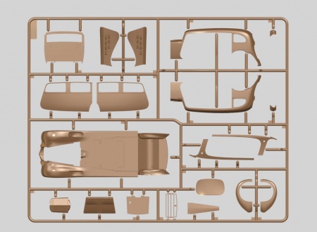 35535 Советский персональный автомобиль Packard Twelve (1936г) с фигурами лидеров (4 шт) ICM