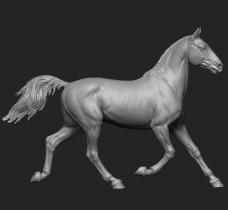 CHM-54206(Z). Животные: Лошадь №16. 54 мм. Материал - смола. Chronos Miniatures
