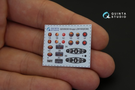 QD35030 3D Декаль интерьера кабины Krupp L3H163 (для модели ICM)