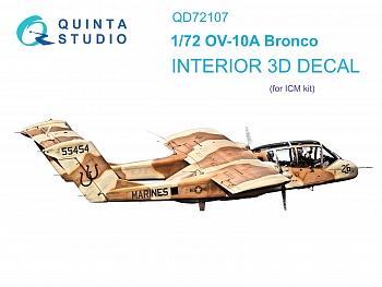QD72107 3D Декаль интерьера кабины OV-10A Bronco (ICM)