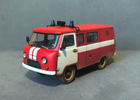 43001 УАЗ 3909 Буханка Пожарная служба Звезда