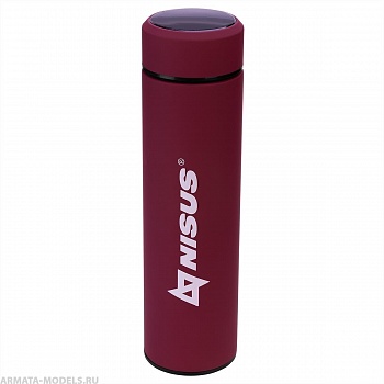 Термос 049-R 450ML с термодатчиком красный (N.TM-049-R) Nisus