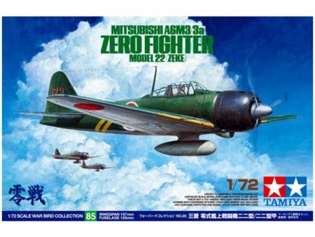 60785T Mitsubishi A6M3/3a Zero Fighter Model 22 (Zeke) Tamiya
