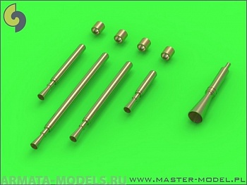 AM-32-088 P-38M Lightning - Браунинг 50 калибра и 20-мм наконечники орудия с пламегасителями