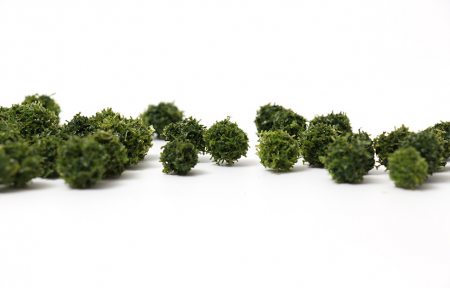 030kd001  Антуражные шарики для макета темно-зеленые. 20шт.