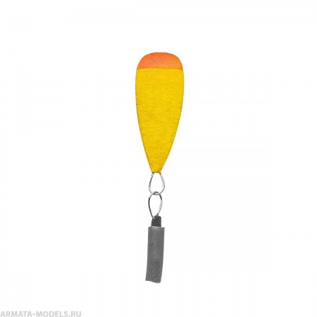 Поплавок точеный зимний одинарный №1 желтый (PR-1-1-Y) Premier Fishing( цена указана за упаковку, в количестве 10шт.)