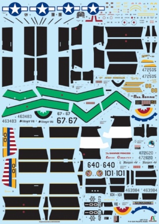 2743ИТ Самолет P-51 D/K Pacific ACES Italeri