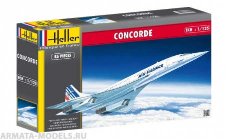80445HL Самолет  Конкорд A.F. (1:125) Heller