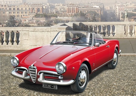 3653ИТ Автомобиль Альфа Ромео GIULIETTA SPIDER 1300 Italeri