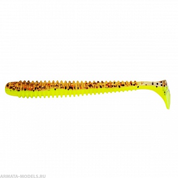 Виброхвост Liny Catcher 2,35"/6 см Golden Lime 12шт. (HS-5-048) Helios