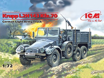 72451 Krupp L2H143 Kfz70, германский легкий грузовой втомобиль