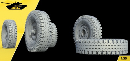 AM3629K Высокодетализированные колеса под нагрузкой Я-245