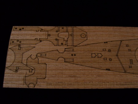 AW20050 Деревянная палуба для DKM Scharnhorst