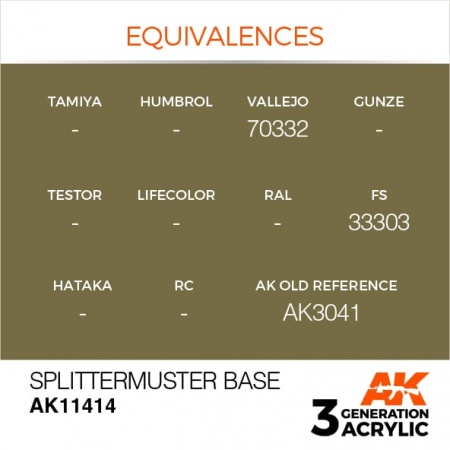 AK11414 Краска акриловая 3Gen Splittermuster Base