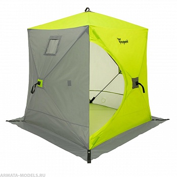 Палатка зимняя Куб 1,8х1,8 yellow lumi/gray (TR-ISC-180YLG) Трофей Палатка зимняя Куб 1,8х1,8 yellow lumi/gray (TR-ISC-180YLG) Трофей