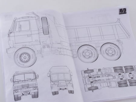 1285AVD Сборная модель Tatra-815S1 самосвал AVD Models