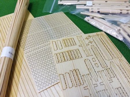 1308 сборная деревянная модель Георгиевская церковь СВ Модель