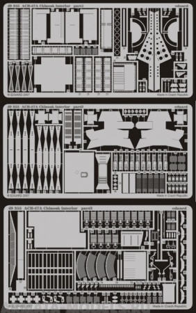 49355 Фототравление для ACH-47A Chinook  (интерьер) для модели Italeri