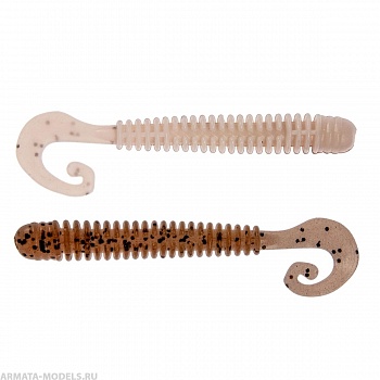 Твистер Credo Long Body 2,95"/7,5 см Rusty & White 12шт. (HS-9-005) Helios