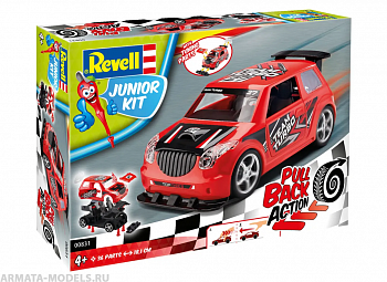 00831RE Раллийный автомобиль JUNIOR KIT Pull Back Rallye Car, красный 00831RE Раллийный автомобиль JUNIOR KIT Pull Back Rallye Car, красный