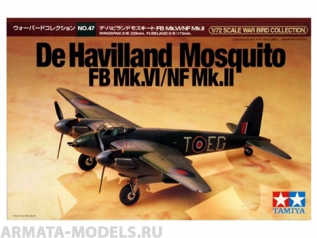 60747T De Havilland Mosquito FB Mk.IV/NF Mk.II Tamiya