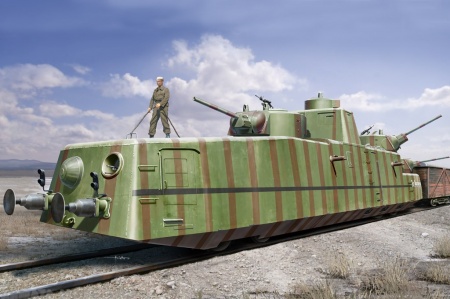 85515 Броневагон Soviet MBV-2  F-34 GUN Hobby Boss
