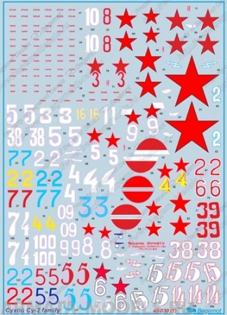 48030 Декаль Сухой Су-2 family