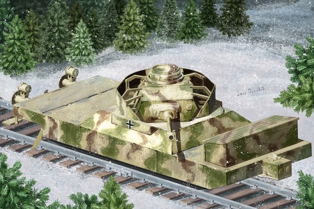 82954HB Сборная модель Немецкая бронеплатфома German Panzerjagerwagen Vol.1 Hobby Boss