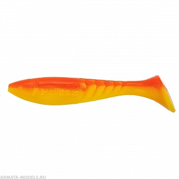 Виброхвост Slash 2,64"/6,7 см Orange & Yellow 10шт. (HS-19-015) Helios