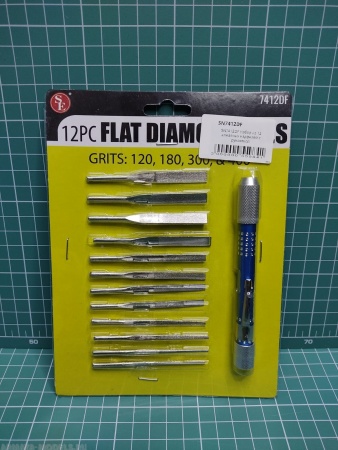 SN7412DF Набор из 12 алмазных надфилей с рукояткой