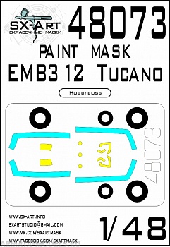 48073SX Окрасочная маска EMB312 Tucano (Hobbyboss) 48073SX Окрасочная маска EMB312 Tucano (Hobbyboss)