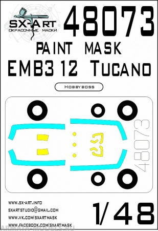 48073SX Окрасочная маска EMB312 Tucano (Hobbyboss)