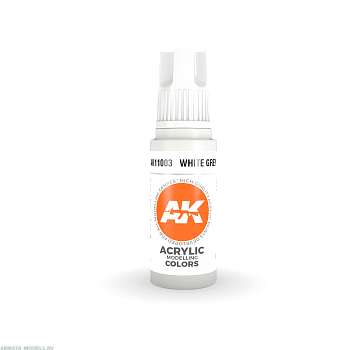 AK11003 Краска акриловая White Grey 17ml