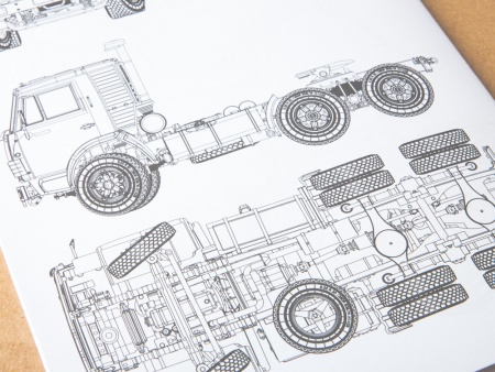 1412AVD Сборная модель КАМАЗ-54112 седельный тягач AVD Models