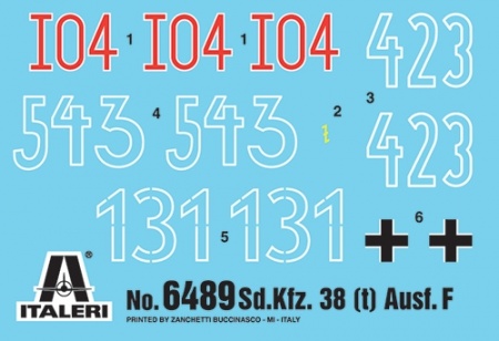 6489ИТ Танк PZ.KPFW.380 Italeri