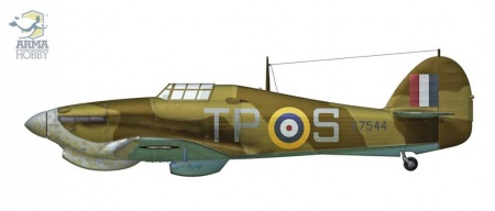 AH70026 Hurricane Mk I trop Western Desert Arma Hobby