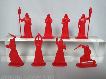 WAB006Red Набор фигур Тайный орден мертвого пламени (красный)