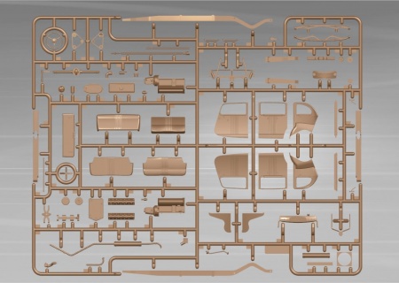 35535 Советский персональный автомобиль Packard Twelve (1936г) с фигурами лидеров (4 шт) ICM