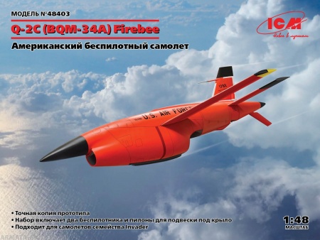 48403 BQM-34А (Q-2C) Firebee, Американский беспилотный самолет ICM