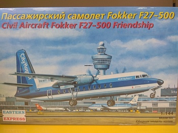 ЕЕ144116 Пассажирский самолет Fokker F-27-500 CityHopper 1/144 ЕЕ144116 Пассажирский самолет Fokker F-27-500 CityHopper 1/144