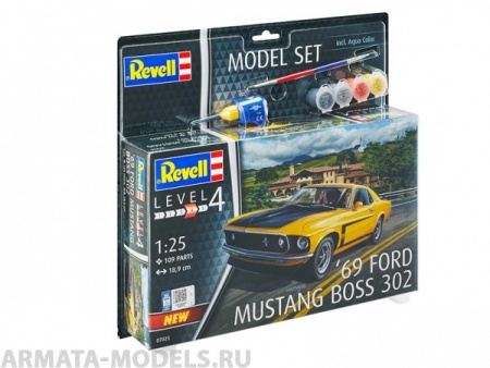 67025RE Набор Спорткар 1969 Boss 302 Mustang Revell 67025RE Набор Спорткар 1969 Boss 302 Mustang Revell