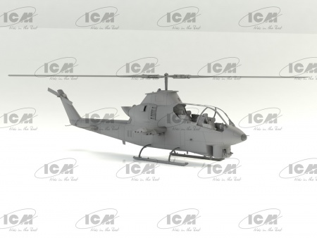 32062 AH-1G Cobra с американскими вертолетчиками (война во Вьетнаме) ICM