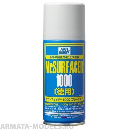 B519 Краска-грунтовка в баллончиках  Mr.SURFACER 1000 DELUXE 170мл