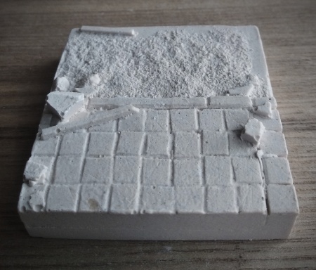 Б01AB Фрагмент брусчатого тротуара с проезжей частью