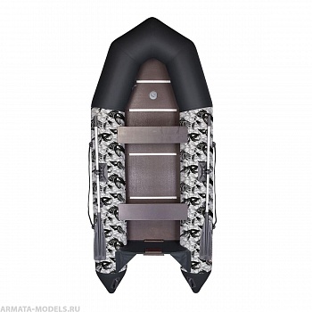 Лодка Капитан Т310 принт Рыбы, киль+пол Тонар